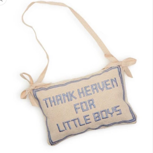 Thank Heaven For Little Girls/Boys - Pillow Door Hanger – Mellow Monkey