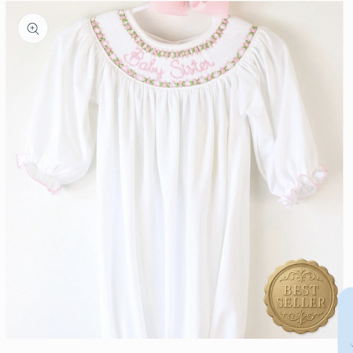 Baby Sister Smocked Gown – Little Bear Smocks