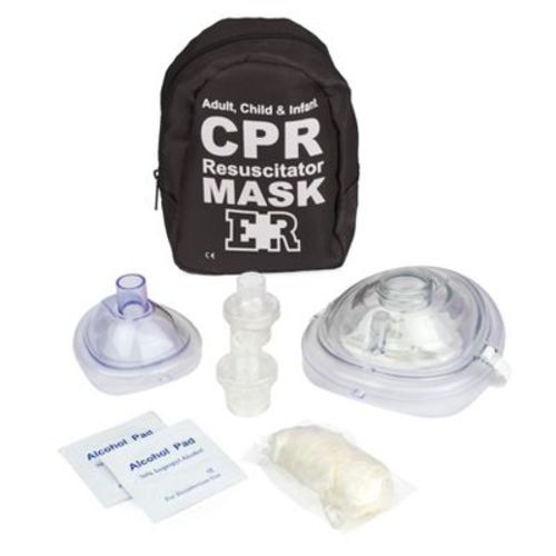 Adult & Infant CPR Mask Combo Kit – Tactical Black Black 1 Pack