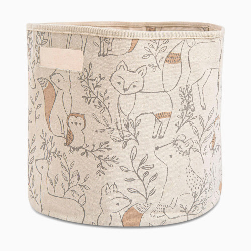Crane Baby Cotton Canvas Storage Bin - Ezra