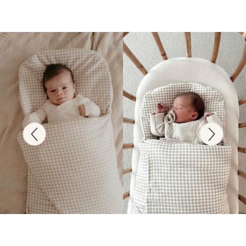Wool Wrap Beige Gingham – Bundl Australia