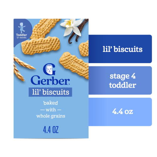 Gerber Baby Snacks Lil' Biscuits, Toddler Cookies