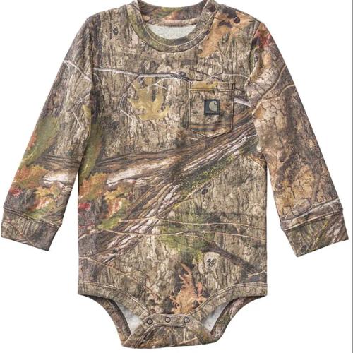 Boys' Long Sleeve Camo Pocket Bodysuit (Baby) | Carhartt