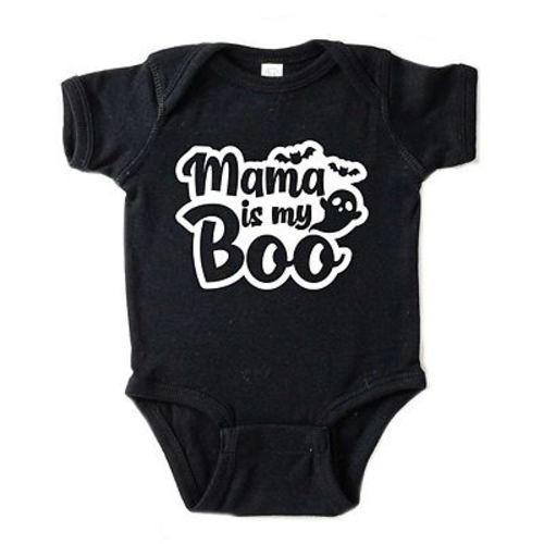 Mama Is My Boo Ghost Baby Bodysuit