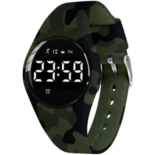Kids Watches for Girls Boys Digital Sport Watch with Step Counter Pedometer Vibration Alarm Clock, No App Waterproof Fitness Tracker Kids Watch Boys Girls Teens Students Ages 5-16