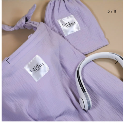 The Lady Alpha Nursing Cool Cover with Built-in Fan | LAVENDER BREEZE — As Seen On Shark Tank - Lady Alpha -The Nursing Cool Cover