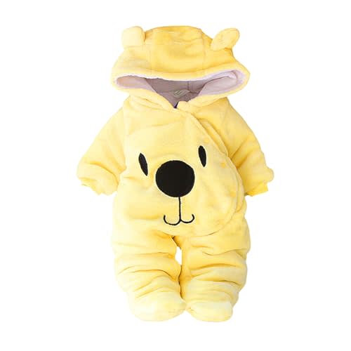 Afunbaby Newborn Baby Girl Boy Clothes Bear Onesie Long Sleeve Snowsuit Hooded Romper Cute Winter Clothes