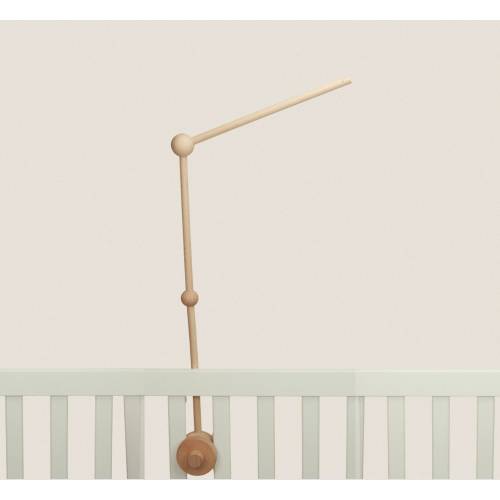 Baby Mobile Crib Stand, Baby Crib Mobile Arm, natural wood, Baby Mobile Crib Holder for Nursery