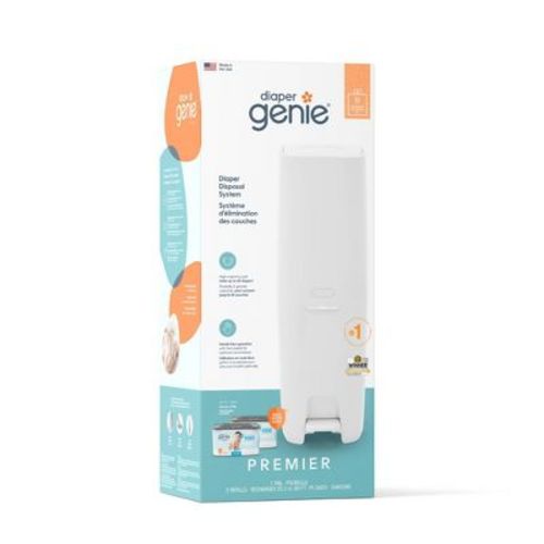 Diaper Genie Premier Pail Gift Set - White