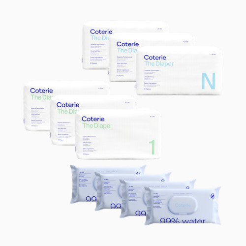Coterie Newborn Diaper and Wipes Starter Bundle