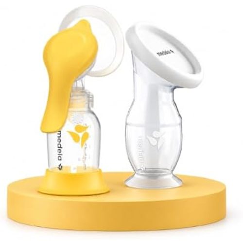 Medela Harmony Manual Breast Pump & Silicone Milk Collector Set, On-the-Go