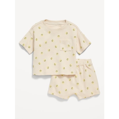 Short-Sleeve Pocket T-Shirt and Shorts Set for Baby