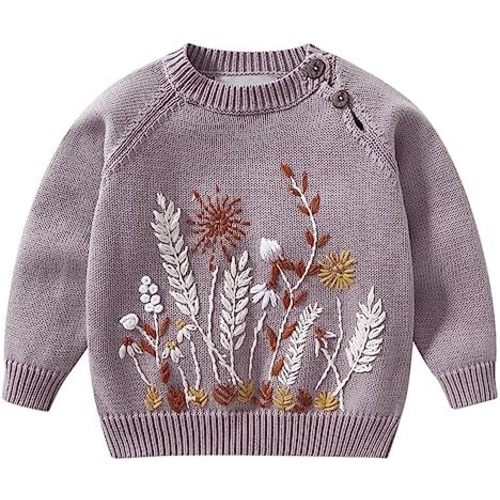 Lamgool Infant Baby Pullover Sweater Knitted Button Down Toddler Kids Sweatshirt for Spring