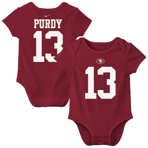 Infant San Francisco 49ers Brock Purdy Nike Scarlet Player Name & Number Bodysuit