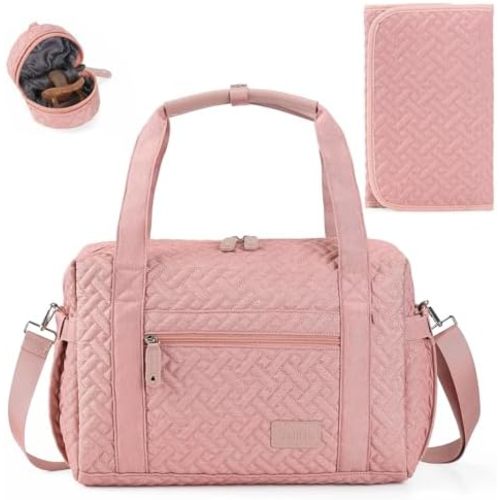 JOLLITO Diaper Bag Tote, Large Capacity Travel Diaper Bags With Changing Pad, Hospital Bag For Labor Delivery, Baby Bag