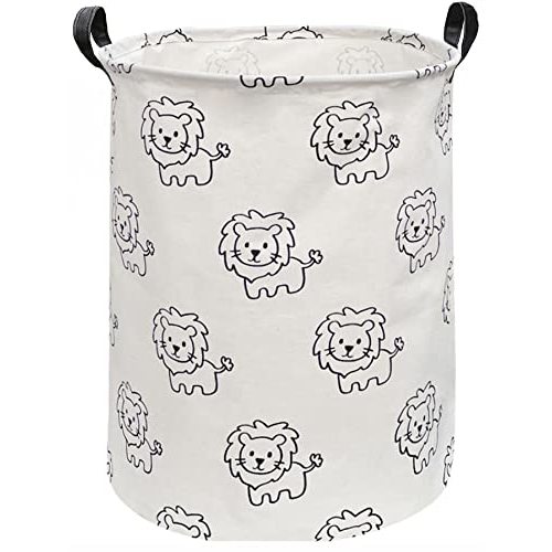 ESSME Baby Hamper,Nursery Laundry Basket,Lion Storage Basket,Toy bin for Boys, Gift Baskets,Room Decor,Home Organizer (Lions)