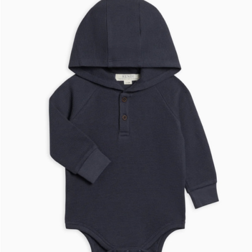 Cole Waffle Knit Hoodie Bodysuit