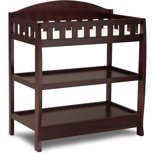 Delta Children Infant Changing Table with Pad, Espresso Cherry