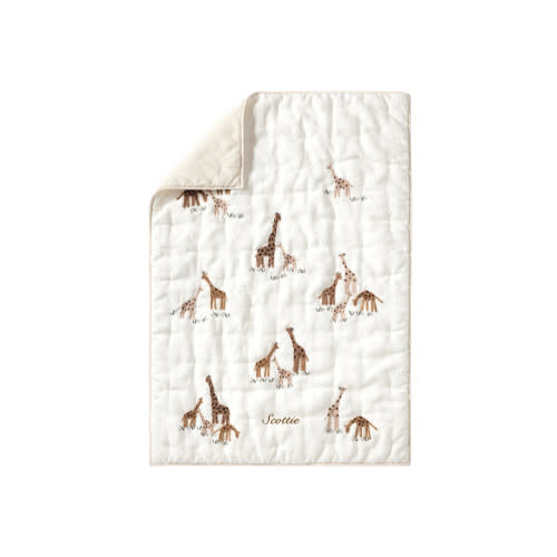 Goldie Giraffe Baby Quilt | Pottery Barn Kids