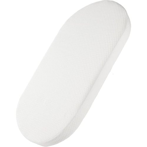 Mecc ecoh Baby Bassinet Mattress, 100% Breathable Cover, Water-Resistant Lining, Oval 30"x15"x2" Fit for Safety 1st/ Delta Children Slumber/Baby Delight Go with Me Slumber Rockin and Moses Basket