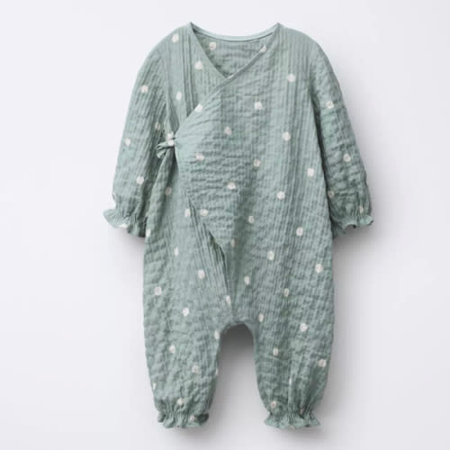 POLKA-DOT ROMPER - Sea green | ZARA United States