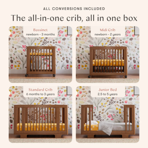Yuzu 8-in-1 Convertible Crib & Bassinet | Babyletto