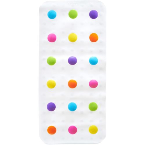 Munchkin® Dots™ Bath Mat for Kids, Multicolored, 30.5x14.25 Inch