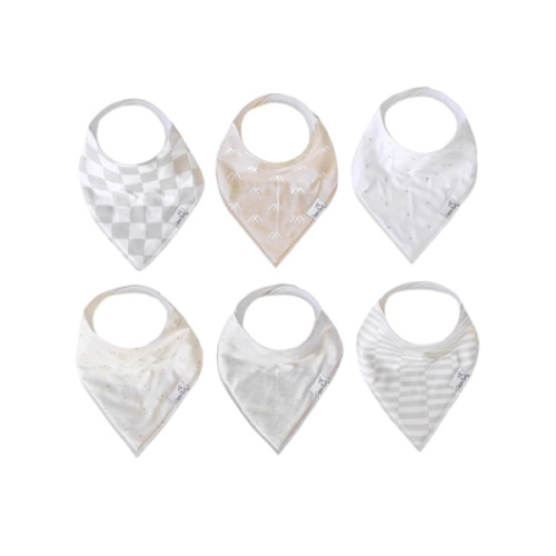 Copper Pearl 6 Pack Soft Cotton Baby Bibs for Drooling and Teething, Absorbent Drool Bibs for Baby Girl and Boy, Adjustable to Fit Newborns to Toddlers, Tons of Styles (Henry Set)