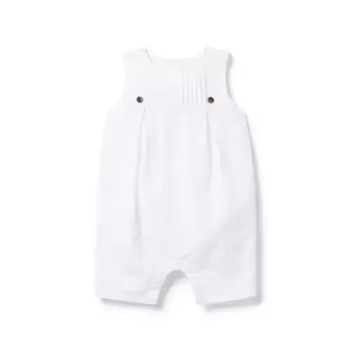 Baby White The Pintuck Baby Romper by Janie and Jack