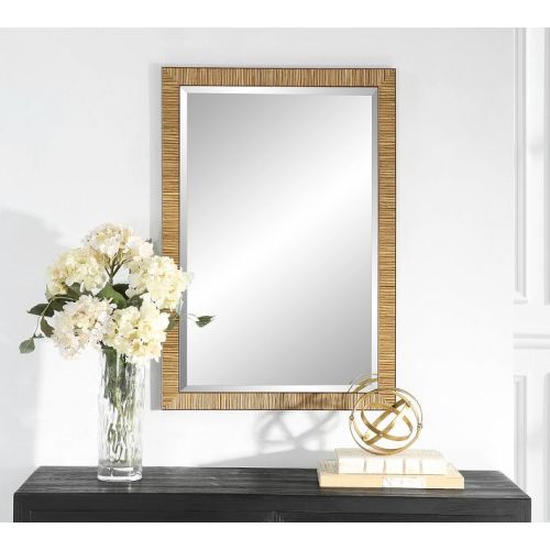 Berskire Faux Rattan Wall Mirror