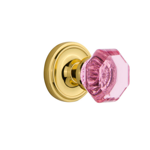 Nostalgic Warehouse Classic Rosette with Waldorf Pink Door Knob & Reviews | Wayfair
