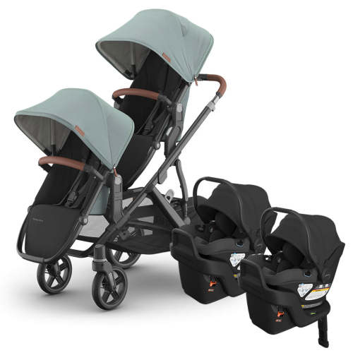 Vista V3 Twin Stroller + Aria V2 Travel System - Kenzi / / / Jake