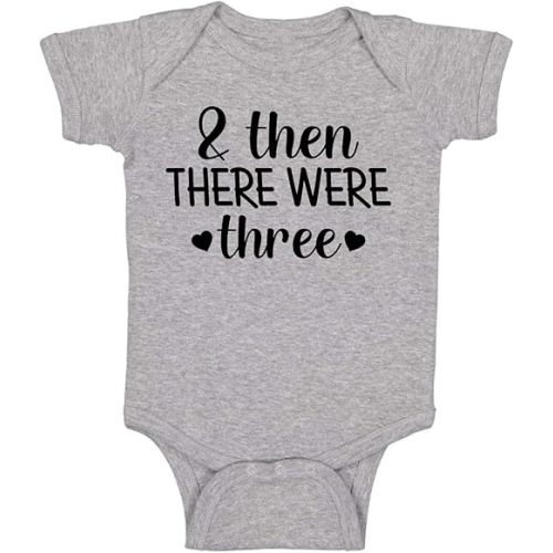 & Then There Were Three - Funny Baby Essentials Bodysuit - Baby Boy Clothes Newborn Girl Outfits