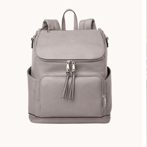 Lullaby Diaper Backpack Grey | Poppy and Peonies – www.poppyandpeonies-us.com