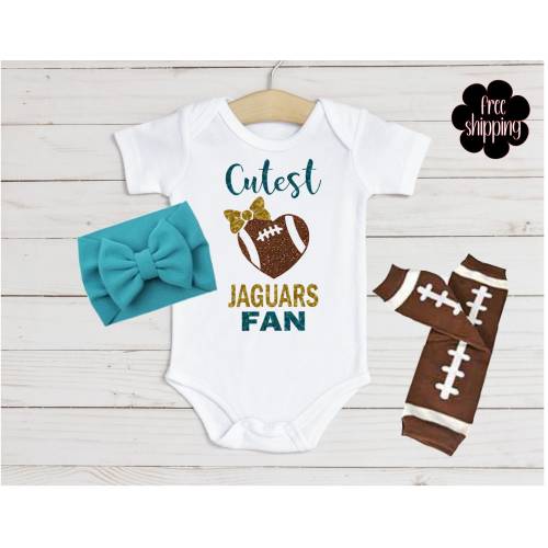 Cutest football fan baby bodysuit, Jacksonville football, Jacksonville bodysuit, baby shower gift