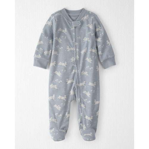 Baby Organic Cotton Sleep & Play Pajama in Blue Bunnies - Little Planet | Carter's