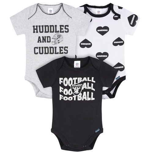 Gerber NFL baby-girls Nfl 3-pack Onesie Bodysuit