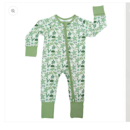 Save the Sea Turtles Bamboo Convertible Baby Pajamas – Emerson and Friends