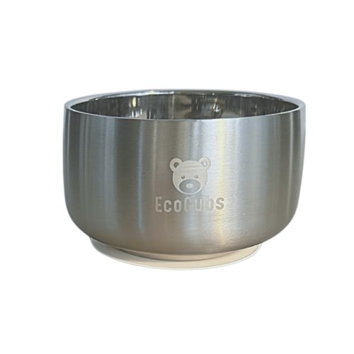 Stainless Steel Baby Bowl with Removable Silicone Base