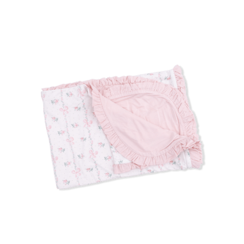 Dainty Buds and Bows - Ruffle Blanket