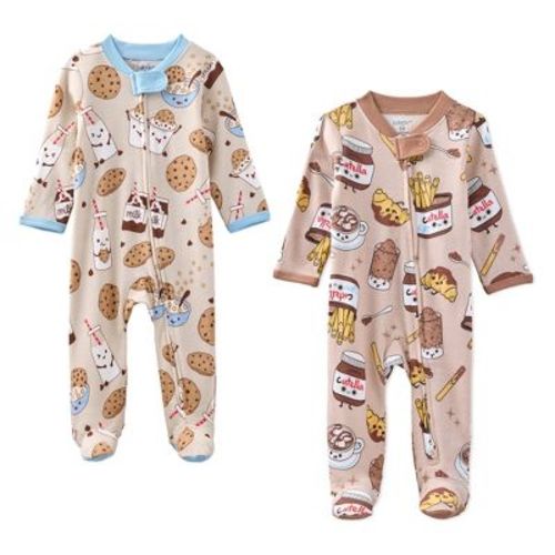 Butterblu SCOUT 2-Pack Sleep & Play Milk N Cookie Crew & Choc Full Of Cute Newborn