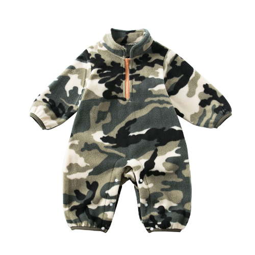 Gunia Romper Jumpsuit For Baby Long Sleeve Clothes Camo Camouflage Color Comfortable For Boy Girl 3-6 Months