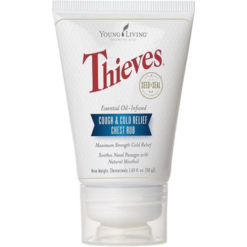 Young Living Thieves Chest Rub | 2.5 oz | Comforting Aromatic Balm with Eucalyptus & Rosemary | Essential Oil Infused Chest Balm for Daily Use | Cooling Herbal Aroma for Relaxing Self-Care