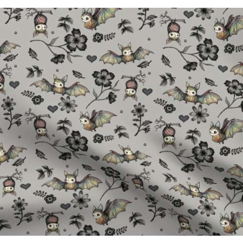 Halloween Baby Blanket, Baby Bat Crib Sheet, Swaddle, Gothic Girl Crib Bedding, Floral Spiders and Bats, Gothic Floral, Pink Halloween