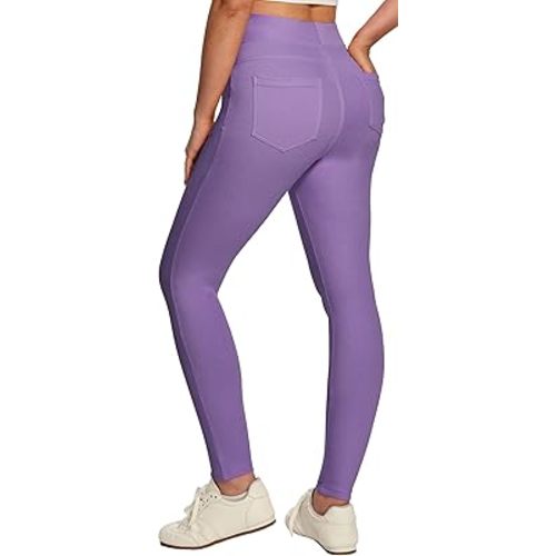 IUGA Stretchy Jeans for Women High Waist Jeggings Tummy Control Skinny Jeans Pull on Leggings with Pockets Trendy Casual