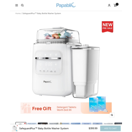 SafeguardPlus™ Baby Bottle Washer System