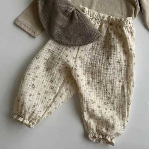 100% Cotton Muslin Baby Pants: Cotton-Linen Blend Bloomers