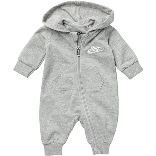 Nike Infant`s Zip Front Long Sleeve Hooded Coverall (Dark Grey Heather(56F814-042), 3 Months)