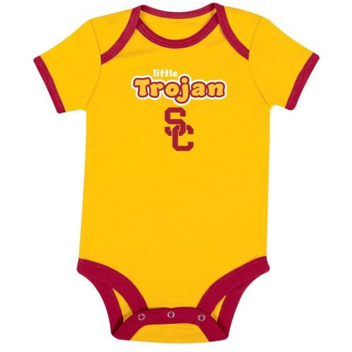 NCAA USC Trojans Infant Boys' 3pk Bodysuit