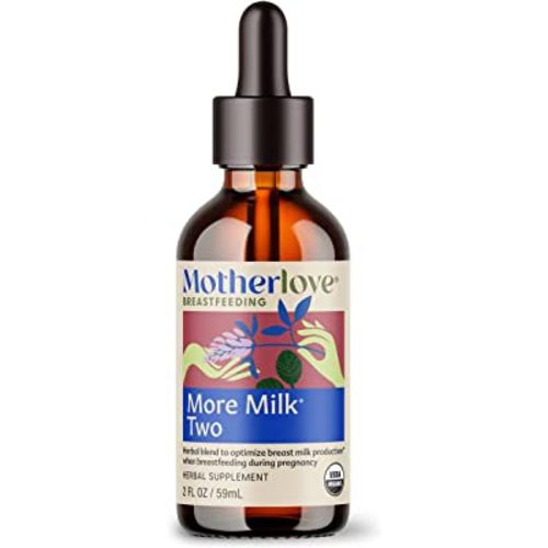 Motherlove More Milk Two Alcohol-Free Tincture (2 Ounce) Lactation Supplement for Breastfeeding During Pregnancy—USDA Certified Organic, Vegan, Kosher, Soy-Free